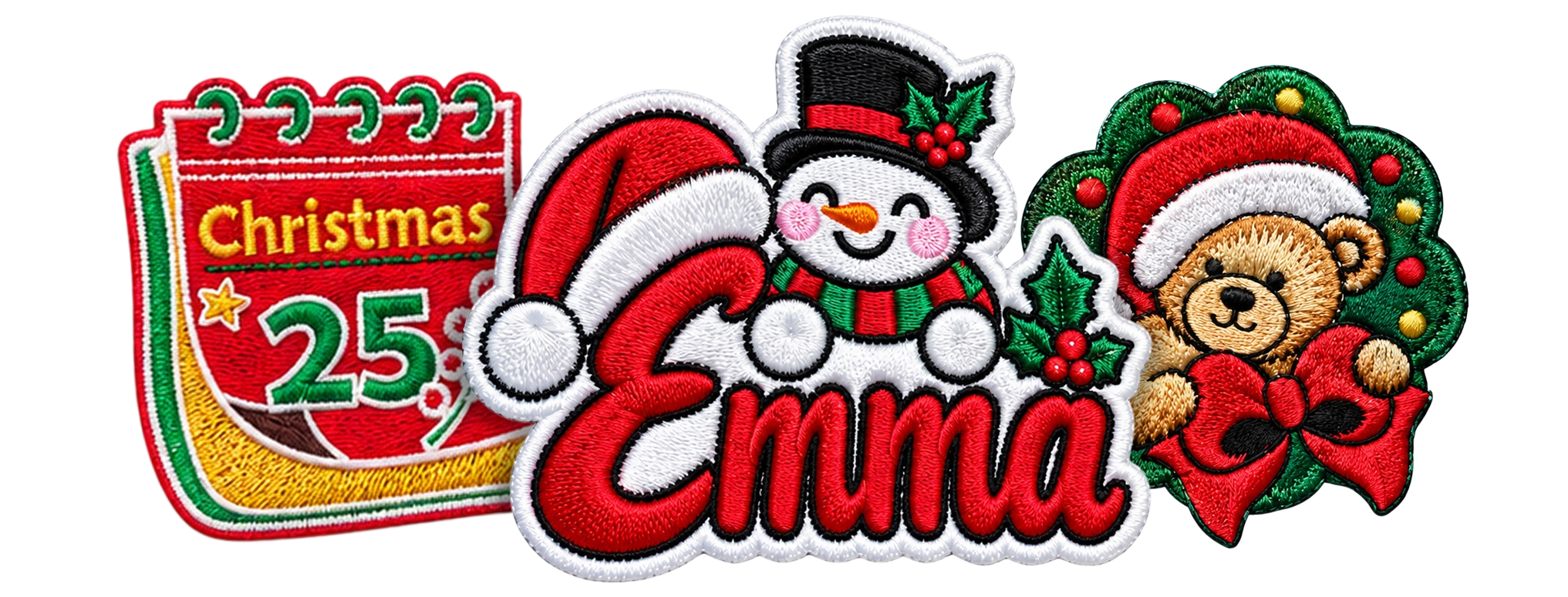 Embroidered Custom Christmas Patches Ireland